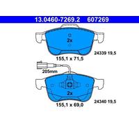 ATE Set di pastiglie freno 13.0460-7269.2 anteriore