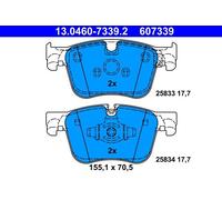 Set di pastiglie freno ATE 13.0460-7339.2, anteriore