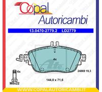 Set di pastiglie freno ATE 13.0470-2779.2, anteriore, Ceramica