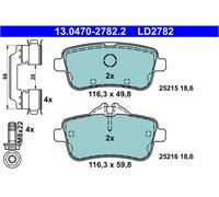 Kit pastiglie freno, Freno a disco ATE 13047027822 per MERCEDES-BENZ