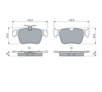 Kit pastiglie freno, Freno a disco BOSCH 0 986 460 074 per LEON 1 2020-
