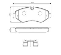 Kit pastiglie freno, Freno a disco BOSCH 0986494582 per IVECO