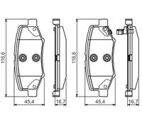 Bosch Guarnizione Freno 986495155
