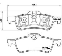 Kit pastiglie freno, Freno a disco BREMBO P 06 032 per MINI (R56) 1.6 2012-