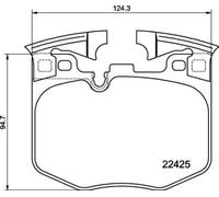 Kit pastiglie freno, Freno a disco - BREMBO P 06 099