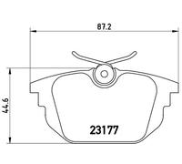 BREMBO P23026 Kit pastiglie freno per FIAT BARCHETTA (183_), BRAVO I (182_), COU