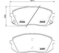 BREMBO P 30 093 Brake Pad