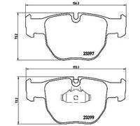 Kit pastiglie freno, Freno a disco - BREMBO P 44 012