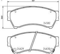 Kit pastiglie freno, Freno a disco BREMBO P 49 060 per 6 Familiare (GH) 2 2007-