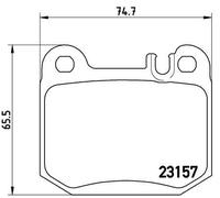 Brembo P 50 043 - Pastiglia Freno - Posteriore