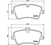 Kit pastiglie freno, Freno a disco - BREMBO P 50 046