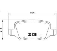 Kit pastiglie freno, Freno a disco BREMBO P 50 058 per VANEO (414) 1.9 2002-2005