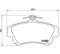 Brembo P 54 036 - Pastiglia Freno - Anteriore