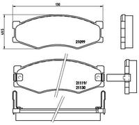Kit pastiglie freno, Freno a disco - BREMBO P 56 056
