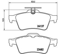 Set di pastiglie freno BREMBO P 59 042, posteriore