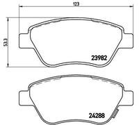 Kit pastiglie freno, Freno a disco - BREMBO P 59 051