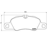 Kit pastiglie freno, Freno a disco - BREMBO P 65 018