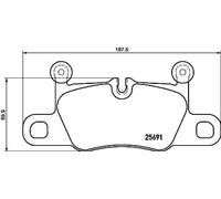 Pastiglie freno P 65 031 BREMBO per PORSCHE AUDI