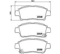 Brembo P 83 050 - Pastiglia Freno - Anteriore
