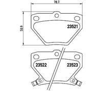 Brembo P 83 052 - Pastiglia Freno - Posteriore