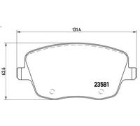 Kit pastiglie freno, Freno a disco BREMBO P 85 057
