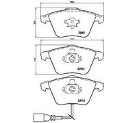 Kit pastiglie freno, Freno a disco - BREMBO P 85 079
