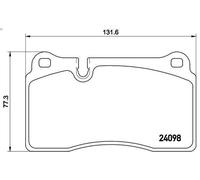 Kit pastiglie freno, Freno a disco BREMBO P 85 110 per TOUAREG VAN (7P5) 3 2011-