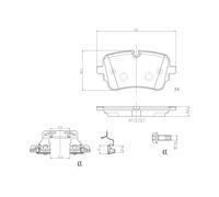 Kit pastiglie freno, Freno a disco BREMBO P 85 190 per Q7 Van (4MB, 4MG) 3 2015-