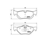 Kit Pastiglie Freno Freno A Disco Brembo P06038 Prime Line per Bmw