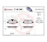 1051277 Kit pastiglie freno, Freno a disco posteriore (MARCA-MALO')..