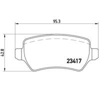 BREMBO Pastiglie Freni P 10 013 Kit Pastiglie Freni,Kit Pasticche Freni LADA,OPEL,TOYOTA,KALINA 2 volumi /Coda spiovente (1119),ZAFIRA B (A05)