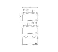 Kit Pastiglie Freno Freno A Disco Brembo P23134 Prime Line per Alfa Romeo