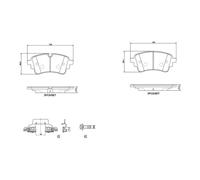 Kit Pastiglie Freno Freno A Disco Brembo P85186 Prime Line per Audi