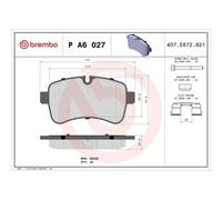 Kit Pastiglie Freno Freno A Disco Brembo PA6027 Prime Line per Iveco