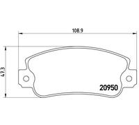 Kit pastiglie freno, Freno a disco - BREMBO - PRIME LINE - P23021