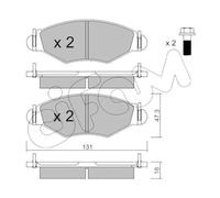 PASTIGLIE FRENO CIFAM 822-254-1 ANTERIORE