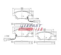 FAST FT29523 Kit pastiglie freni