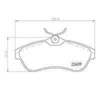 Kit Pastiglie Freno Freno A Disco Hella 8DB 355 009-321 per Citroën