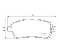 Kit Pastiglie Freno Freno A Disco Hella 8DB 355 031-721 per Ford