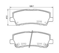 Hella Kit pastiglie freno 8DB 355 036-441 posteriore per Ford USA Mustang Coupé