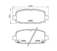 Kit Pastiglie Freno Freno A Disco Hella 8DB 355 039-411 per Jeep Amc
