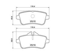 HELLA Kit pastiglie freno, Freno a disco compatibile con MERCEDES-BENZ