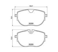 Kit Pastiglie Freno Freno A Disco Hella 8DB 355 040-921 per VW Amc