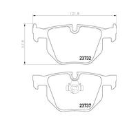 Kit Pastiglie Freno Freno A Disco Hella Pagid 8DB 355 010-471 per Bmw