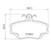 Kit Pastiglie Freno Freno A Disco Hella Pagid 8DB 355 018-131 per Citroën Dacia