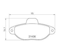 HELLA 8DB 355 019-161 Kit pastiglie freni