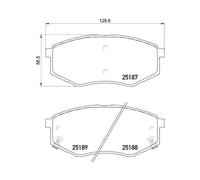 Kit Pastiglie Freno Freno A Disco Hella Pagid 8DB 355 019-791 per Hyundai Kia