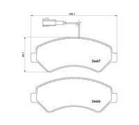 Kit Pastiglie Freno Freno A Disco Hella Pagid 8DB 355 019-901 per Citroën Fiat
