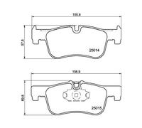 Kit Pastiglie Freno Freno A Disco Hella Pagid 8DB 355 020-201 per Bmw