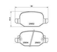 Kit Pastiglie Freno Freno A Disco Hella Pagid 8DB 355 020-761 per Fiat